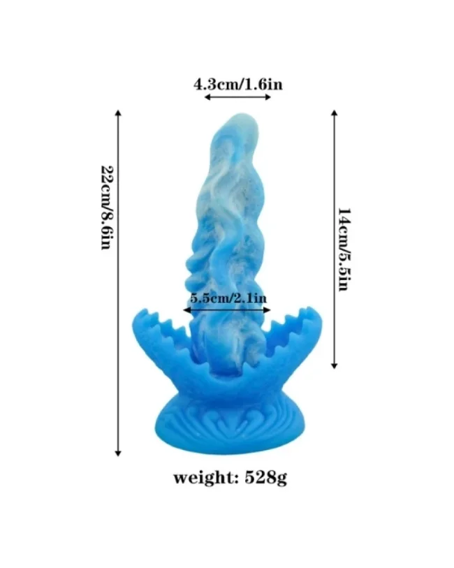 Mavi Canavar Dildo – Silikon