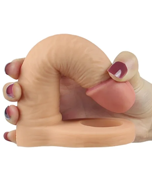 Gerçekçi 5.8 inçlik çift penetrasyon için tasarlanmış strap-on anal dildo ile zevkini ikiye katla.