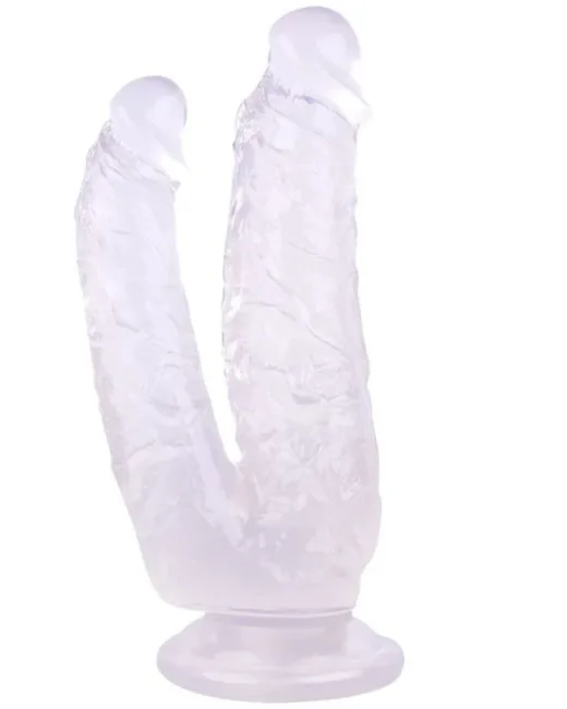 19 cm Beyaz Çiftli Dildo – Medikal Silikon alternatif görünüm