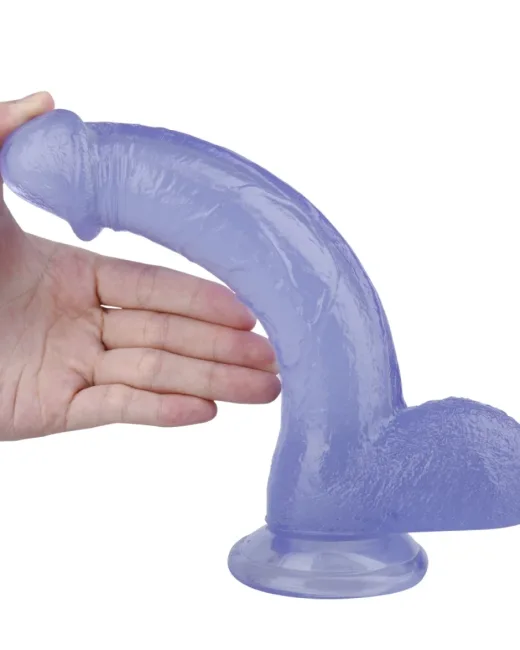 23 cm Mor Renk Penis Formlu Dildo alternatif görünüm