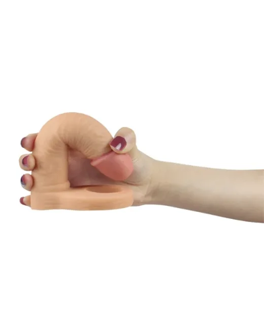 Titreşimli, gerçekçi 6.25 inç kayışlı anal dildo ile onun zevkini ikiye katlayın.