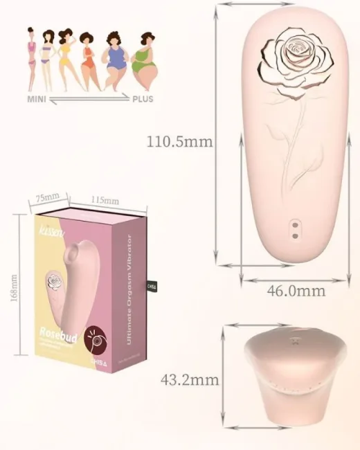 Rosebud Vibratör : CN-811059696 – Silikon, Şarjlı alternatif görünüm