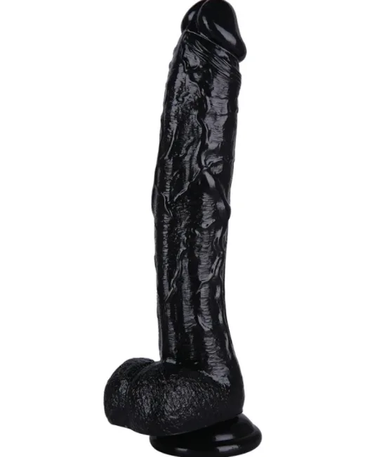31,5 cm Siyah Realistik Dildo – Medikal Silikon