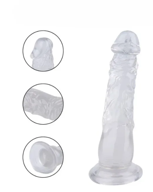 20 cm Beyaz Dildo – Medikal Silikon – 255 g