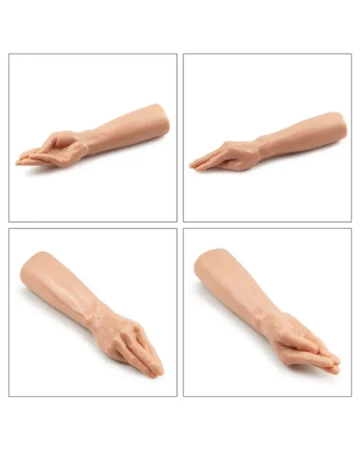 Konik parmaklara sahip fist dildo Gerçek bir elden esinlenerek ekstra gerçekçi bir deneyim için