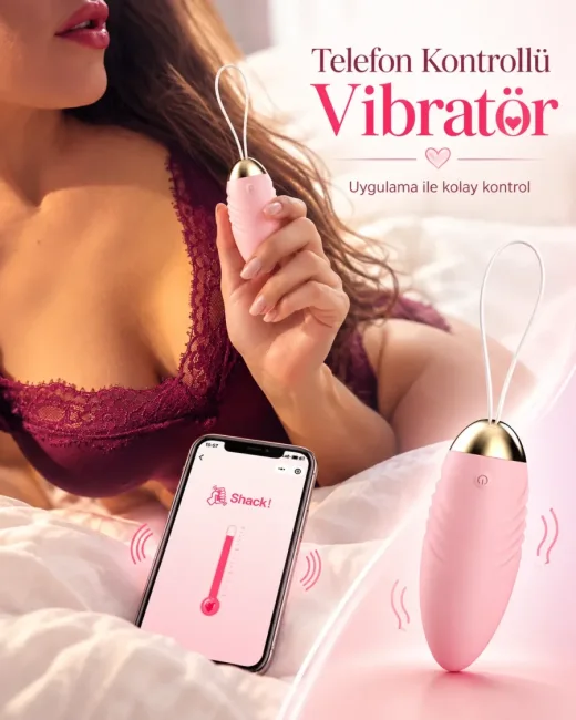 App Kontrollü Uzaktan Kumandalı Bullet Vibratör – 10 Modlu, Şarjlı alternatif görünüm