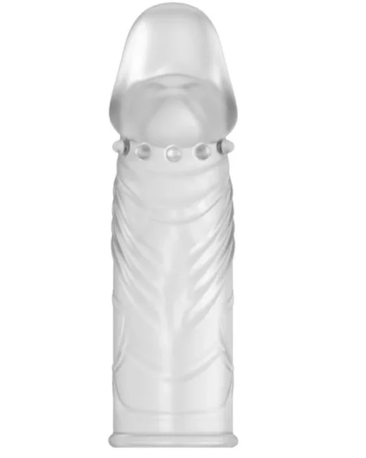 14 cm Saydam 2,5 cm Dolgulu Penis Kılıfı – Silikon