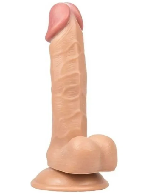 Gerçekçi Testisli Dildo 20 cm – Hissedilir Damarlı, Vantuzlu alternatif görünüm