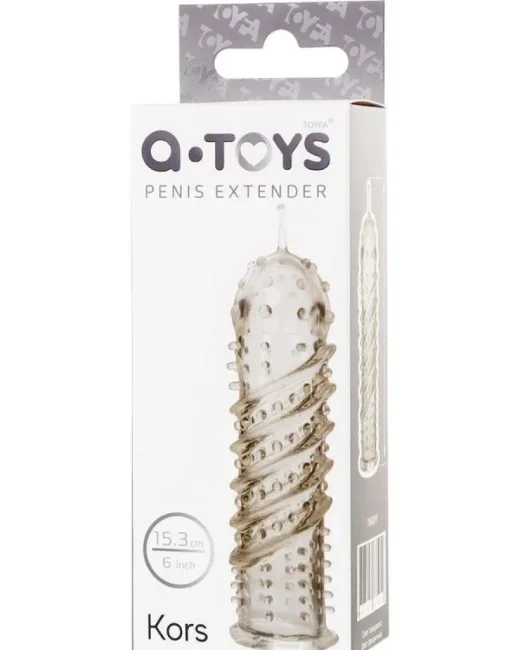 Tırtıklı Şeffaf Penis Kılıfı 15,3 cm
