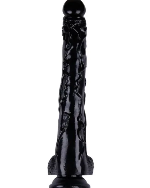 42 cm Siyah Dildo – Medikal Silikon