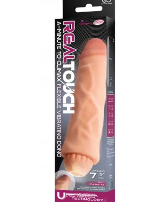 Real Touch Çift Katmanlı 19 cm Vibratör alternatif görünüm