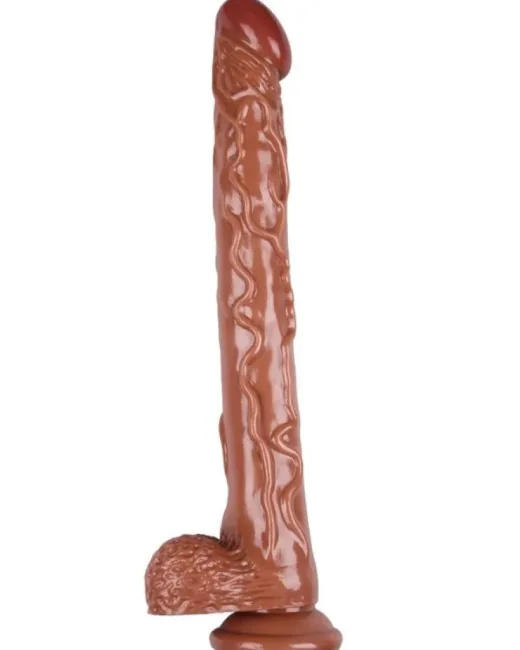 42 cm Kahverengi Dildo – Medikal Silikon