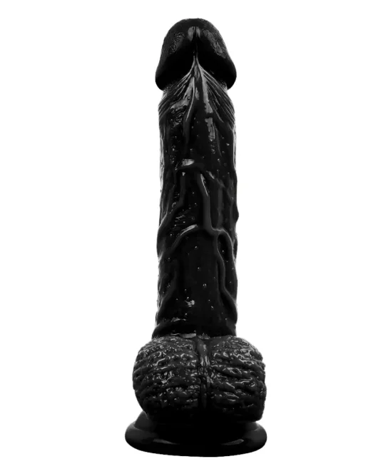 21 cm Gerçekçi Koyu Ten Rengi Penis Formlu Dildo