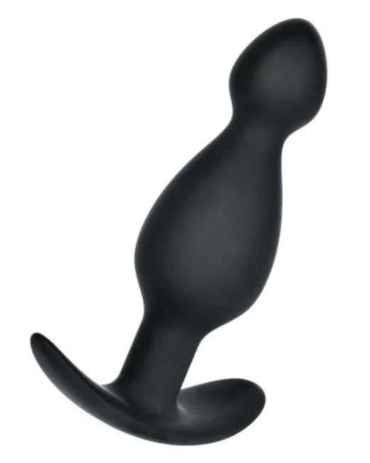 Anal Plug boyut M silikon siyah 11,5 cm