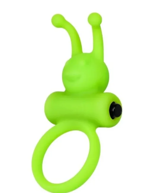 Flik Titreşimli Penis Halkası Yeşil 9,1 cm – Silikon