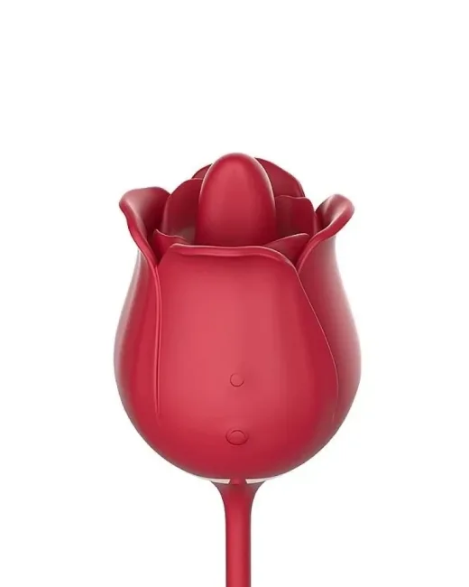 S-Hande Rose Pro 7 İleri Geri Hareket ve Dil vibratör – Silikon, Şarjlı