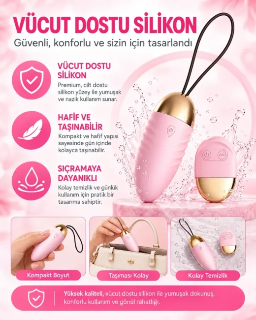 Spark of Love Kumandalı Giyilebilir Yumurta Vibratör