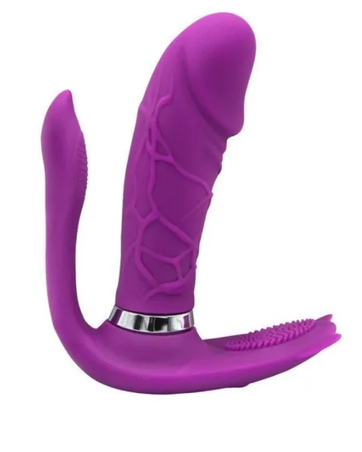 3'ü 1 Arada Uzaktan Kumandalı Giyilebilir Clitoris ve G-Spot Titreşimli Vibratör