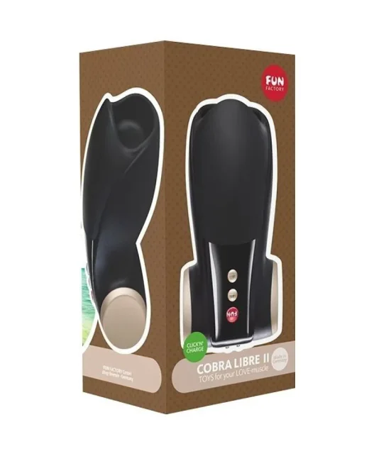 Fun Factory Cobra Libre Mastürbatör – siyah – Silikon, Şarjlı