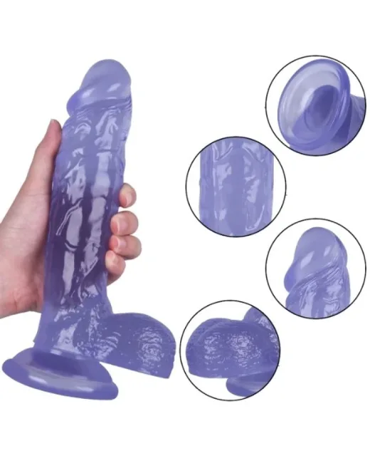 24 cm Mor Dildo – Medikal Silikon