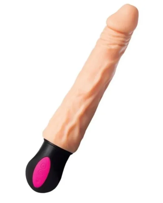 Cocksman Realistik Vibratörü TPE Ten Rengi 26,5 cm – Isıtmalı