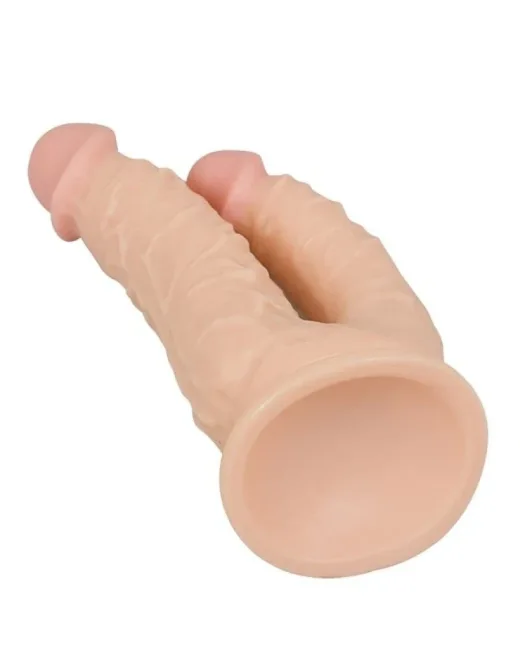 Ten Rengi 20,5 cm Çift Taraflı Dildo