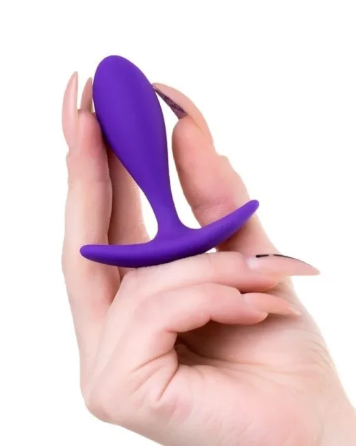 Hub Anal Plug Mor 7,2 cm – Silikon