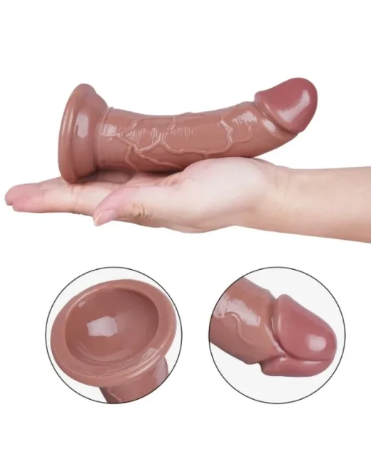 15 cm Kahverengi Realistik Kılıç Dildo – Medikal Silikon