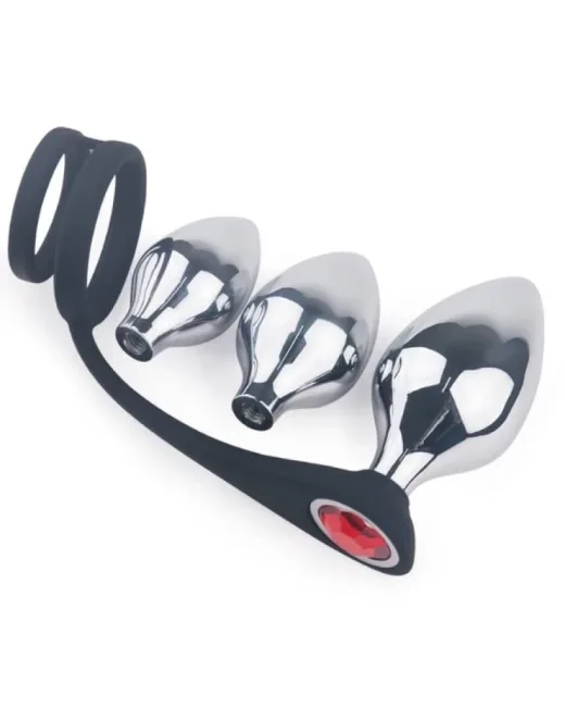 S-Hande Metal Anal Plug Seti ve Penis Halkası