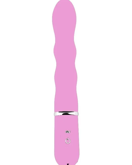 Boğumlu Pembe Vibratör – 15,5 cm Kullanılabilir