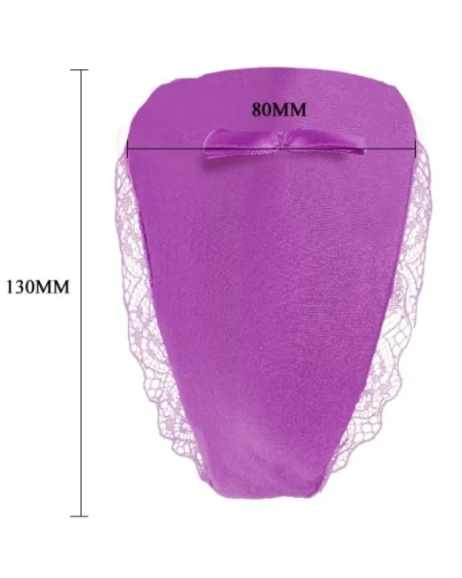 C-String İnvisible Secret Giyilebilir Kumandalı Vibratör Mor – Tasarım 01