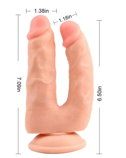 Bromeo Çiftli Kıkırdaklı Gerçekçi Dildo – Medikal Silikon