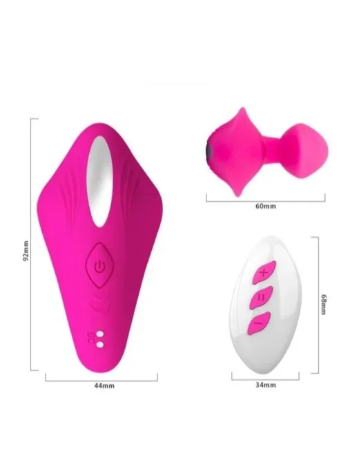 Cobrum Çiftler İçin Vibratör Silikon Pembe 9,6 cm – Şarjlı, Kumandalı