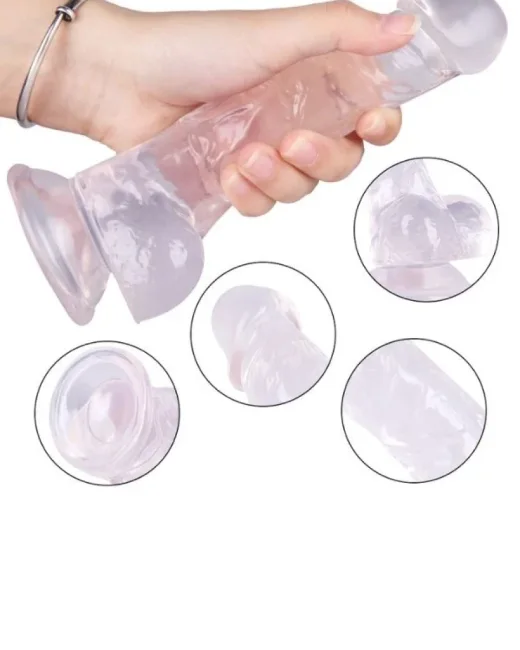 18,5 cm Beyaz Dildo – Medikal Silikon