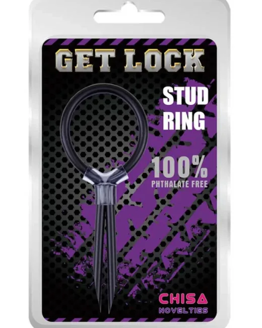 Get Lock Stud Ring Penis Sıkıştırma Halkası – Silikon alternatif görünüm