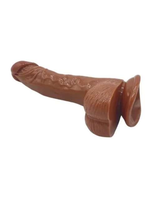 Kahverengi 22 cm Realistik Dildo – Medikal Silikon