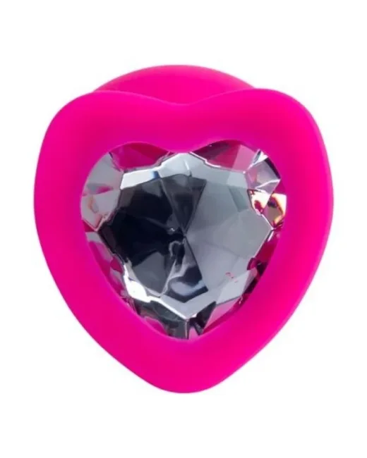 Diamond Heart Anal Plug Pembe 9,5 – Silikon