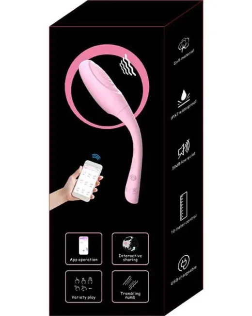 Telefon Kontrollü Şarjlı Vibratör Mor – Uygulama Kontrollü