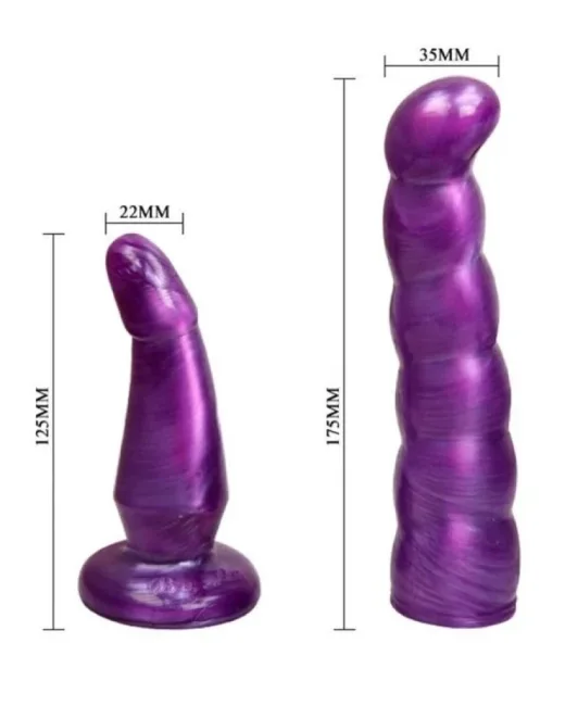 Çift Girişli Straplon Belden Bağlamalı Dildo