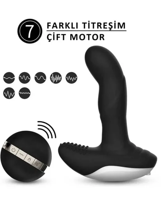 FoxShow Kumandalı Parmak ve Gıdıklama Fonksiyonlu Vibratör – Silikon, Şarjlı