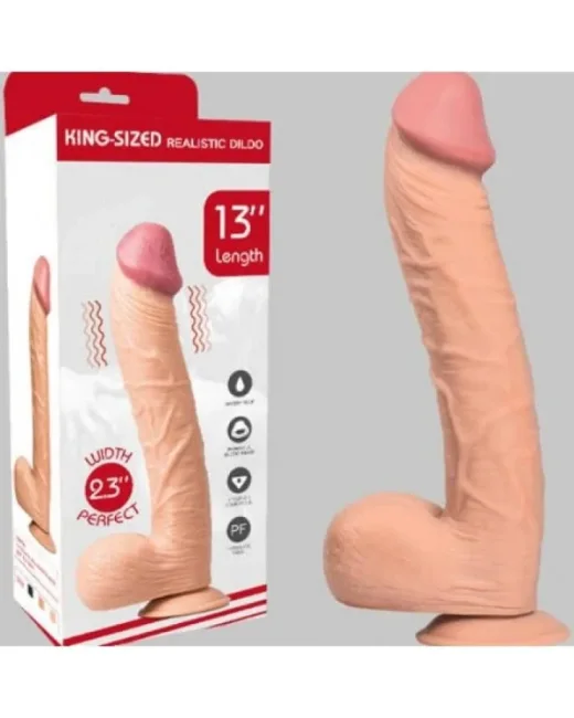 Büyük Boy 33 cm Dildo – Et Dokulu