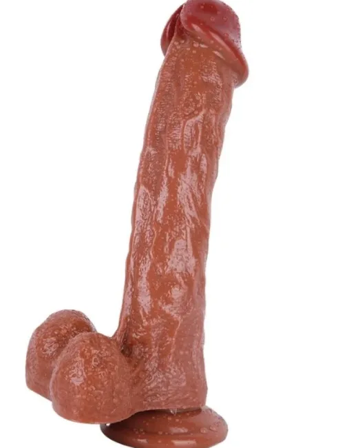 30 cm Kahverengi Dildo – Medikal Silikon – 765 g alternatif görünüm