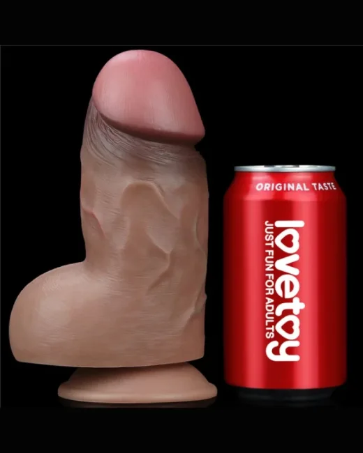 Love Toy Çift Katmanlı Silikon Doğal Görünümlü Penis Dildo – Gerçekçi His, Maksimum Tatmin
