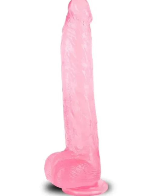 33 cm Pembe Realistik Dildo – Medikal Silikon
