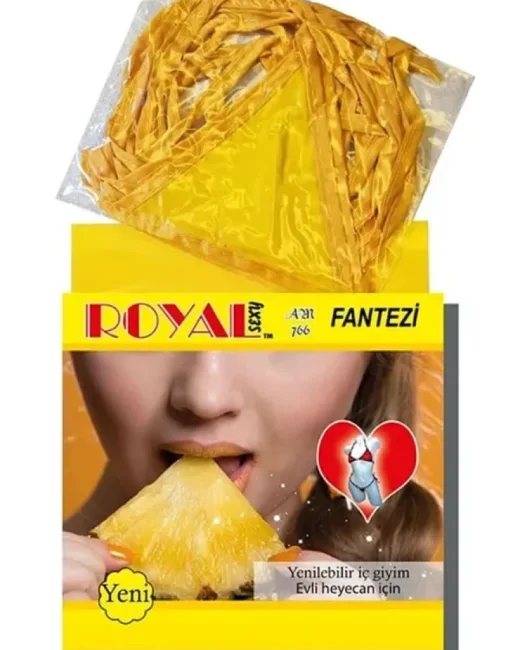 Royal Yenilebilir Tanga Sütyen Ananas Aromalı