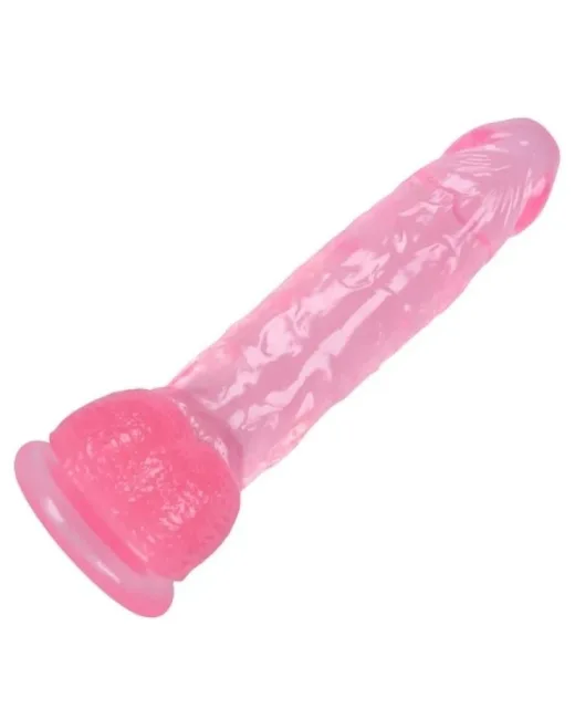 24 cm Pembe Dildo – Medikal Silikon – 485 g