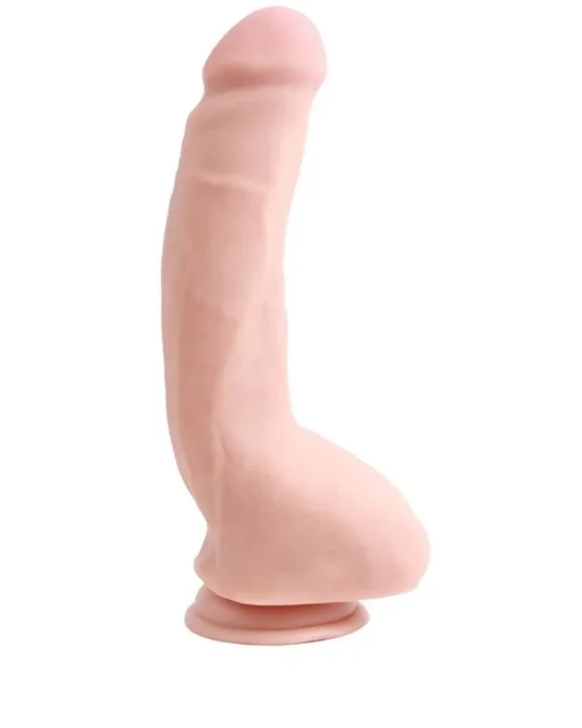 Carnal Pleasure 23,5 cm Kıkırdaklı Gerçekçi Dildo – Medikal Silikon