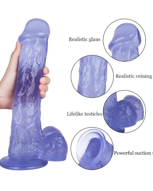 30 cm Mor Dildo – Medikal Silikon