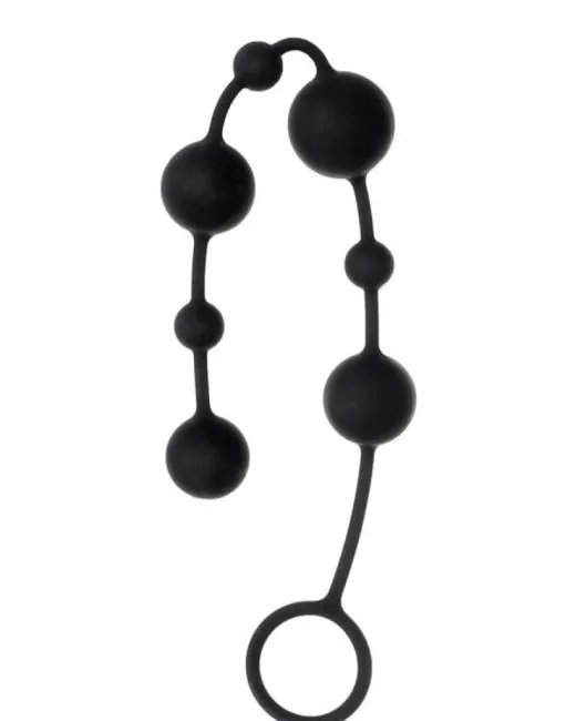 Coron Anal Boncuk Silikon Siyah 35,9 cm