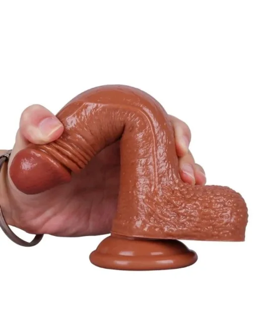 18 cm Kahverengi Dildo – Medikal Silikon